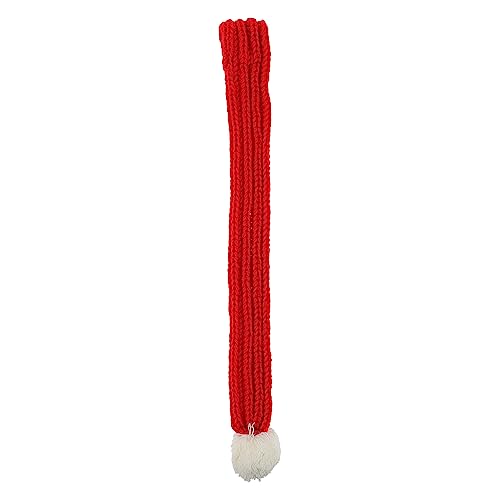 HAPINARY Weihnachtlicher Strickschal Für Haustierkatze Stricklätzchen Rotes Festival-Outfit Für Haustiere von HAPINARY