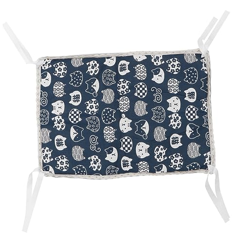 HAPINARY Doppelseitige Haustiermatte Atmungsaktive Sommerunterlage für Hunde und Katzen 50x35cm Dunkelblaues Haustierbett mit Katzenmuster HAPINARY Doppelseitige Haustiermatte Atmungsaktive Sommerunterlage für Hunde und Katzen 50x35cm Dunkelblaues Haustierbett mit Katzenmuster von HAPINARY