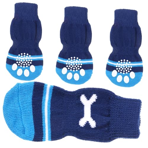 HAPINARY Hundesocken aus Baumwolle 2 Sets entzückende Haustierschuhe atmungsaktiv halten die Pfoten sicher und bequem von HAPINARY