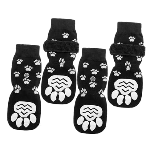 HAPINARY Tragbare Hundesocken 2er-Set Nicht Atmungsaktiv Waschbar Schwarz L Für Hunde HAPINARY Tragbare Hundesocken 2er-Set Nicht Atmungsaktiv Waschbar Schwarz L Für Hunde von HAPINARY