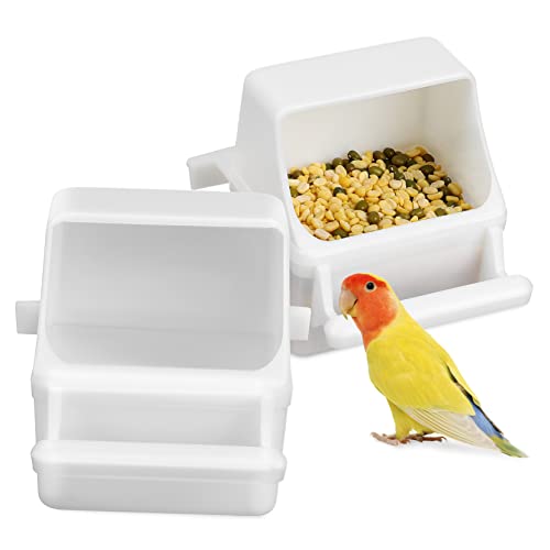 HAPINARY 2 Essensbox Taubenfutter Futternapf für Vogelfütterer vogelfutterhaus aufhängen Hängender Futterspender für Papageienvögel Futterspender für Vogelkäfige Lebensmittel von HAPINARY