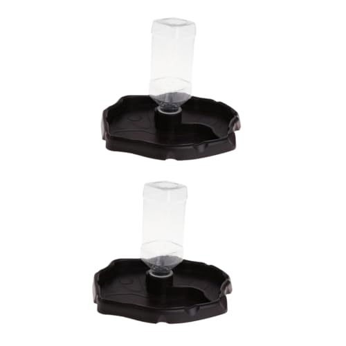 HAPINARY 2 Stücke Reptil Feeder Bowl Schildkröte Pet Trinken Lebensmittel Feeder Container Abs von HAPINARY