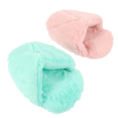 HAPINARY 2 STÜCK Hamster Nest Kuschelbett aus Baumwolle Warmes Sofa für Kleine Haustiere Wie Meerschweinchen Chinchillas und Kaninchen Winterbett für Käfige Bunte Zufällige Zufällige Farbe von HAPINARY