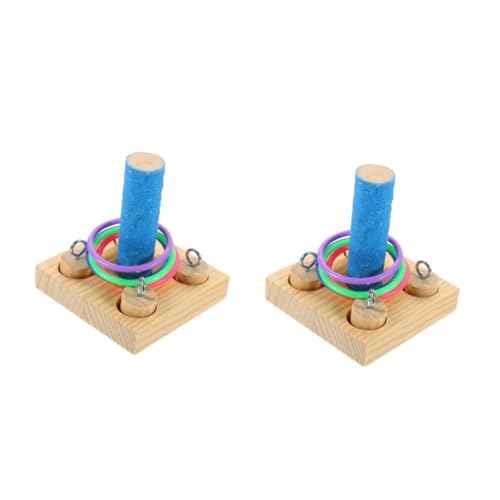 HAPINARY 2 Sets Papagei Intelligenz Spielzeug Holz Puzzle Für Papageien Sittiche Nymphensittiche Lovebirds Haustier Vogel Spielzeug von HAPINARY