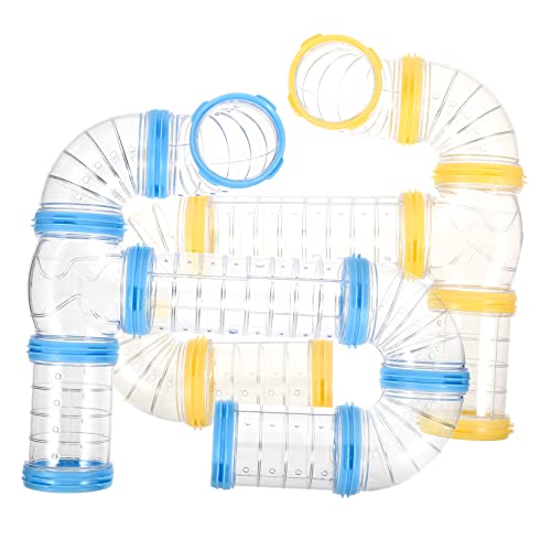 Hochwertiges Hamsterspielzeug Aus Kunststoff Tunnel-röhren-set Für Hamsterkäfige Externes Zubehör Gelb Hochwertiges Hamsterspielzeug Aus Kunststoff Tunnel-röhren-set Für Hamsterkäfige Externes Zubehör Gelb von HAPINARY