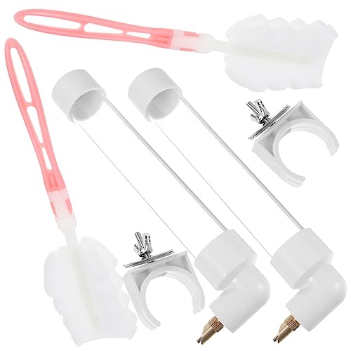 HAPINARY 2 Sets Papageien Automatik Wasserspender, Papageien Futterspender Für Käfig, Sittich Wasserspender Für Käfig, Durchsichtiger Transparenter Vogelkäfig, Vögel Füttern, Vogelkäfig von HAPINARY