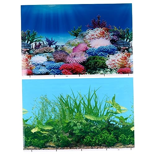 HAPINARY 2stücke Aquarium Hintergrund Aufkleber Statisch Haftende Dekoration Für Fischbecken Versteckt Schläuche Unreinheiten Einfach Zu Verwenden Für Aquarien Wanddeko HAPINARY 2stücke Aquarium Hintergrund Aufkleber Statisch Haftende Dekoration Für Fischbecken Versteckt Schläuche Unreinheiten Einfach Zu Verwenden Für Aquarien Wanddeko von HAPINARY