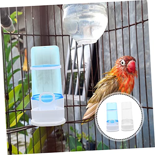 HAPINARY 2 Stück Automatischer Vogel Futterspender und Wassertränke aus Robustem Kunststoff Langlebig Einfach zu Reinigen für Papageien und Vogelkäfige Platzsparend und Praktische von HAPINARY