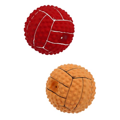 HAPINARY 2stücke Teiliges Hundespielzeug Aus Volleyball-Form Quietschend Interaktives Kauspielzeug Für Welpen Geeignet Für Zahnpflege Und Spielspaß Für Drinnen Und Draußen HAPINARY 2stücke Teiliges Hundespielzeug Aus Volleyball-Form Quietschend Interaktives Kauspielzeug Für Welpen Geeignet Für Zahnpflege Und Spielspaß Für Drinnen Und Draußen von HAPINARY