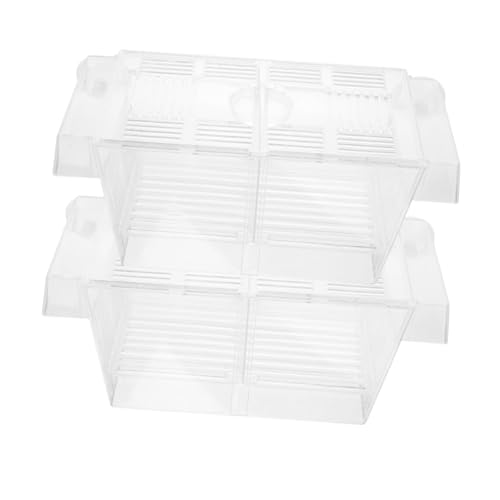 HAPINARY Fischzuchtbehälter Für Aquarien 2 Stück Für Betta-aquarien Mit Trennwand Kunststoff-fischbox Zum Ausbrüten Von Fischen HAPINARY Fischzuchtbehälter Für Aquarien 2 Stück Für Betta-aquarien Mit Trennwand Kunststoff-fischbox Zum Ausbrüten Von Fischen von HAPINARY