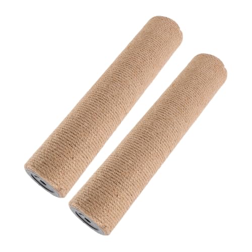 HAPINARY 2 Stück Ersatz Kratzsäulen aus Natürlichem Sisal für Katzen Kratzbaum DIY Zubehör für Innenräume Einfache Installation und Flexibler Austausch für Erwachsene Katzen von HAPINARY