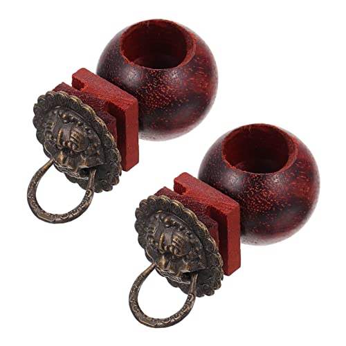HAPINARY Käfigbedarf 2er-Pack Futternapf-fütterungshalter Retro- Holzkonstruktion HAPINARY Käfigbedarf 2er-Pack Futternapf-fütterungshalter Retro- Holzkonstruktion von HAPINARY