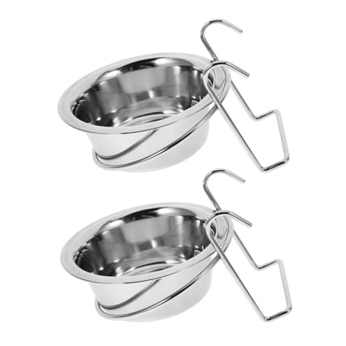 HAPINARY 2 Stück Hängende Hundeschüssel, Bezaubernde Welpenschüssel, Edelstahlschüssel, Katzenfutterbecken, Katzenwasserschüssel, Katzenfutternäpfe, Haushalts Kätzchenschüssel, von HAPINARY