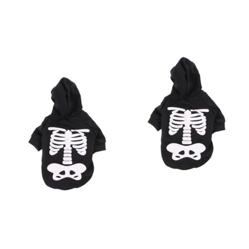HAPINARY 2 Stück Halloween Haustierkostüme, Welpen Muster, Haustierkleidung, Hundebekleidung, Skelett Hundekleidung, Hunde Halloween Kostüme, Hunde Cosplay Kostüm, Haustier Party HAPINARY 2 Stück Halloween Haustierkostüme, Welpen Muster, Haustierkleidung, Hundebekleidung, Skelett Hundekleidung, Hunde Halloween Kostüme, Hunde Cosplay Kostüm, Haustier Party von HAPINARY