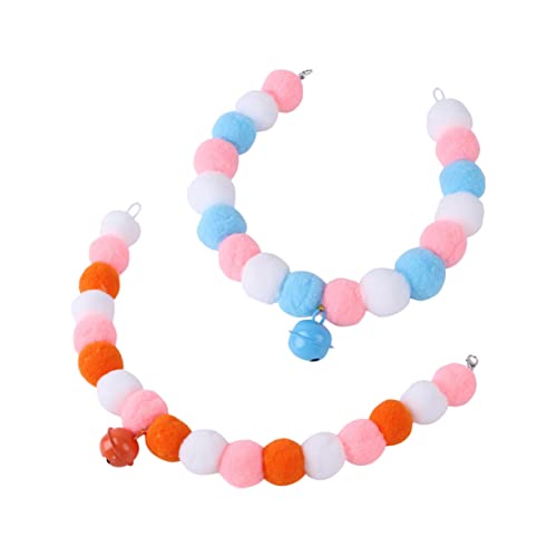 HAPINARY 2 Stück Halsband Katze Schal Haustier Halsring Haustierbedarf Katze Halskette Haustier Kostüm Zubehör von HAPINARY