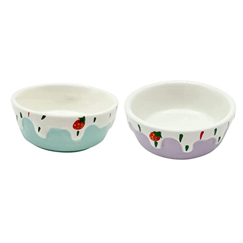 HAPINARY Futternapf Aus Keramik für Hamster 2-teilig Elegantes Design für Einfaches Füttern Der Haustiere HAPINARY Futternapf Aus Keramik für Hamster 2-teilig Elegantes Design für Einfaches Füttern Der Haustiere von HAPINARY