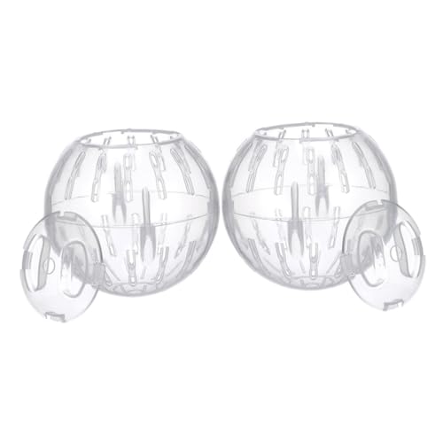 HAPINARY 2 Stück Hamster Laufball Transparent Mini Kugel für Kleintiere Fitnessspielzeug Bewegung und Gesundheit Leise Tragbar für Zwerghamster und Rennmäuse HAPINARY 2 Stück Hamster Laufball Transparent Mini Kugel für Kleintiere Fitnessspielzeug Bewegung und Gesundheit Leise Tragbar für Zwerghamster und Rennmäuse von HAPINARY