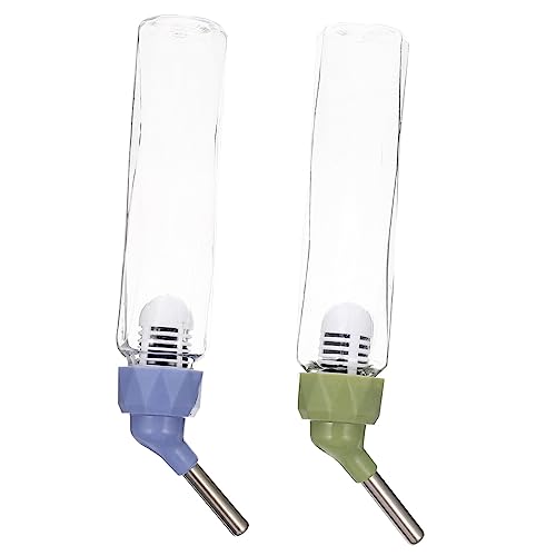 HAPINARY 2stücke Wasserflasche Automatischer Wasserspender Für Hamster Und Kaninchen Hängende Trinkflasche Auslaufsicher Transparent HAPINARY 2stücke Wasserflasche Automatischer Wasserspender Für Hamster Und Kaninchen Hängende Trinkflasche Auslaufsicher Transparent von HAPINARY