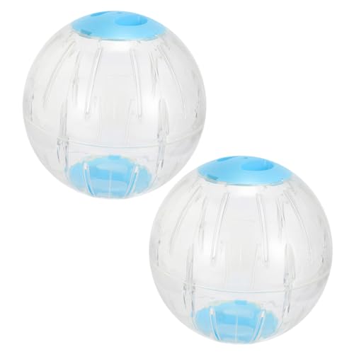 HAPINARY Laufball Für Hamster Und Kleintiere Transparent Mit Belüftungslöchern 2 Stück Übungsbälle Für Zwerghamster Rennmäuse Und Meerschweinchen von HAPINARY