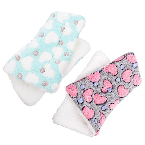 HAPINARY Pad 2pcs Hamster Warmes Nest Haustier Schlafmatte Meerschweinchen Kuscheln Pad HAPINARY Pad 2pcs Hamster Warmes Nest Haustier Schlafmatte Meerschweinchen Kuscheln Pad von HAPINARY