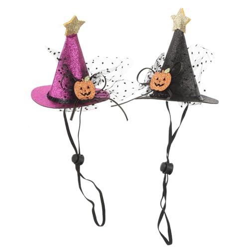 HAPINARY Halloween-Hundehut Bandana Haustier-Kostüm Kappe 2 Stück Kürbisform Haustier-Kopfbedeckung für Katze und Hund HAPINARY Halloween-Hundehut Bandana Haustier-Kostüm Kappe 2 Stück Kürbisform Haustier-Kopfbedeckung für Katze und Hund von HAPINARY