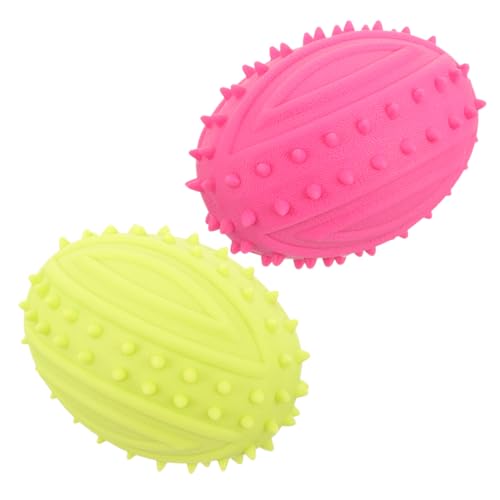 HAPINARY 2 Stück Haustier Rugby Spielzeug, Welpenspielzeug, Spielzeug Für Welpen, Hundekauspielzeug, Hundequietschspielzeug, Welpenkauspielzeug Zum Zahnen, Hundebeißspielzeug, Kleine HAPINARY 2 Stück Haustier Rugby Spielzeug, Welpenspielzeug, Spielzeug Für Welpen, Hundekauspielzeug, Hundequietschspielzeug, Welpenkauspielzeug Zum Zahnen, Hundebeißspielzeug, Kleine von HAPINARY