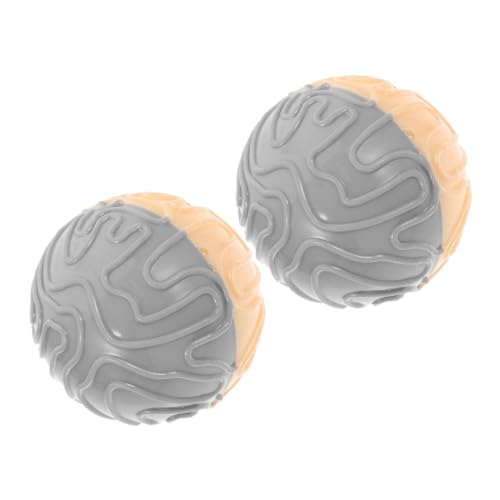 HAPINARY Quietschball für Haustiere 2 Stück grau Hundespielzeug quietschende Kaubälle für Hunde interaktiver Trainingsball für Welpen und mittelgroße Hunde HAPINARY Quietschball für Haustiere 2 Stück grau Hundespielzeug quietschende Kaubälle für Hunde interaktiver Trainingsball für Welpen und mittelgroße Hunde von HAPINARY