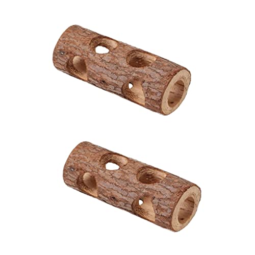 HAPINARY 2 Stück Holz Hamster Tunnel Naturholz Versteckspielzeug für Hamster Meerschweinchen Sicheres und Glattes für Käfige Fördert Beschäftigung HAPINARY 2 Stück Holz Hamster Tunnel Naturholz Versteckspielzeug für Hamster Meerschweinchen Sicheres und Glattes für Käfige Fördert Beschäftigung von HAPINARY