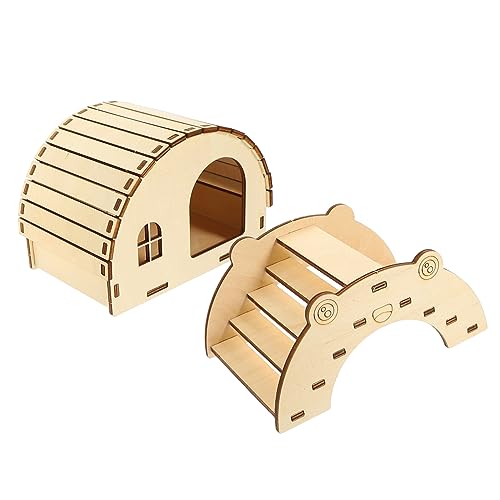 HAPINARY 2 Stück Holzhaus Spielzeug, Hamsterhäuser, Verstecke, Biegsame Hamsterbrücke, Spielzeug, Haustier Hamsterspielzeug, Hamsterhaus, Spielzeug Für Hamster, Kleine Hamsterbrücke, HAPINARY 2 Stück Holzhaus Spielzeug, Hamsterhäuser, Verstecke, Biegsame Hamsterbrücke, Spielzeug, Haustier Hamsterspielzeug, Hamsterhaus, Spielzeug Für Hamster, Kleine Hamsterbrücke, von HAPINARY