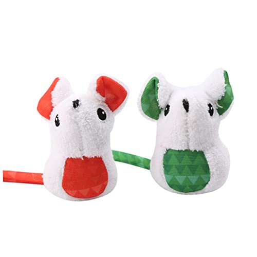 HAPINARY 2stücke Katzen Plüschspielzeug Niedliche Fat Mouse Spielmäuse Orange Und Grün Interaktives Katzenspielzeug Fördert Das Spielverhalten Schützt Möbel Und Sorgt Für von HAPINARY