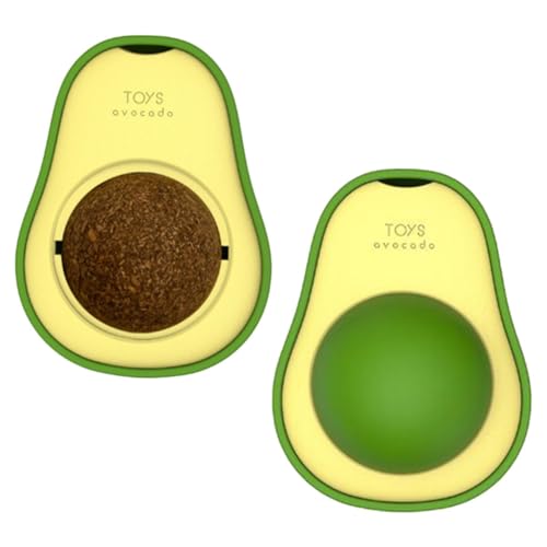 HAPINARY 2 Stück Katzenminze Spielzeug, Katzenminze Ball, Katzenspielzeug Für Den Innenbereich, Katzenzahnreinigungsspielzeug, Katzenspielzeug Zum Selbstunterhalten In Avocadoform, HAPINARY 2 Stück Katzenminze Spielzeug, Katzenminze Ball, Katzenspielzeug Für Den Innenbereich, Katzenzahnreinigungsspielzeug, Katzenspielzeug Zum Selbstunterhalten In Avocadoform, von HAPINARY