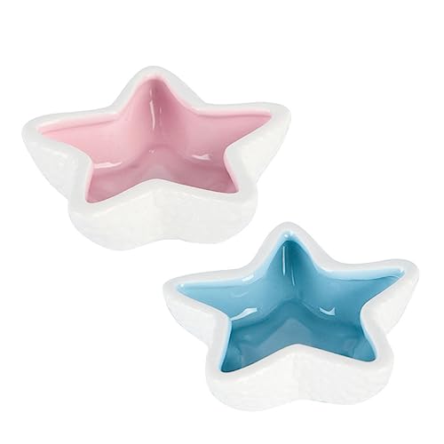 HAPINARY 2-teiliges Keramik-Futternapf-Set für Hamster Futter- und Trinknapf stabil rutschfest geeignet zur Aufbewahrung von trockenem und nassem Futter zufällige Farbe HAPINARY 2-teiliges Keramik-Futternapf-Set für Hamster Futter- und Trinknapf stabil rutschfest geeignet zur Aufbewahrung von trockenem und nassem Futter zufällige Farbe von HAPINARY
