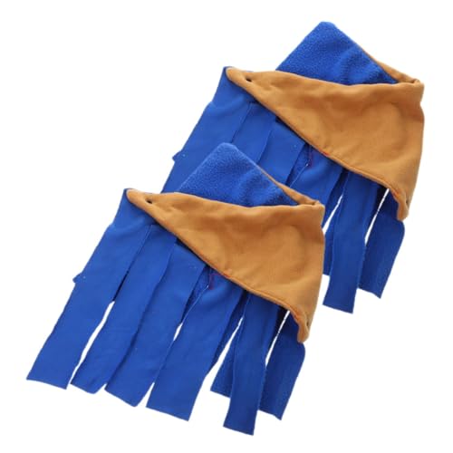 HAPINARY 2 Stück Kleintier Versteckhöhlen für Hamster und Meerschweinchen Eckenversteck mit Quasten Design aus Sicherem Material Maschinenwaschbar für Käfige und Tierunterkünfte von HAPINARY