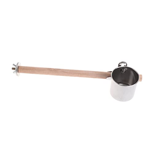 HAPINARY 2er-Pack Edelstahl-Vogel-Wasser-Feeder Papagei Futternapf Große Klemme Vogelkäfig Tiernahrungsbehälter von HAPINARY