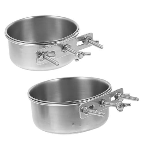 HAPINARY 2 stücke Hund Schüssel Spill Edelstahl Hundefutter und Wasser Schüssel Robuste Design für Haustier Fütterung HAPINARY 2 stücke Hund Schüssel Spill Edelstahl Hundefutter und Wasser Schüssel Robuste Design für Haustier Fütterung von HAPINARY
