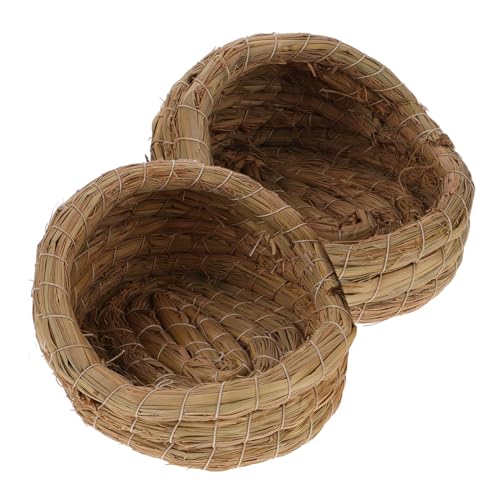 HAPINARY 2 Stück Warmes Geflochtenes Hühnernest Kleines Legenest aus Stroh Atmungsaktives Schlafbett für Hühner Brut Legenest Schutz für Hühner Aller HAPINARY 2 Stück Warmes Geflochtenes Hühnernest Kleines Legenest aus Stroh Atmungsaktives Schlafbett für Hühner Brut Legenest Schutz für Hühner Aller von HAPINARY