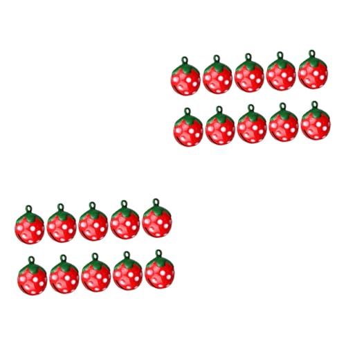 HAPINARY 2sets Bull Pet Glocken Mini Glocke Erdbeere Muster Für Handwerk 10 Stücke * 2 HAPINARY 2sets Bull Pet Glocken Mini Glocke Erdbeere Muster Für Handwerk 10 Stücke * 2 von HAPINARY