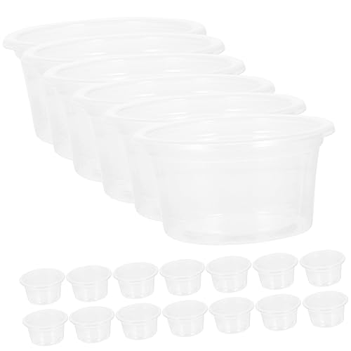 HAPINARY 20 Stück Futter Und Wasserbox Für Reptilien, Futterbecher Für Reptilien, Reptiliennapf, Verschleißfeste Reptilienschale, Kompakte Reptilienwasserschale, Transparente von HAPINARY