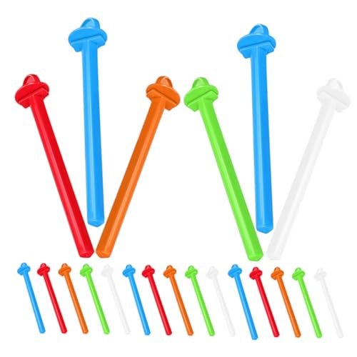 HAPINARY 20 Stück Teiliges Vogelstand aus Robustem Kunststoff Multifunktionale Krallenpflege Sticks für Kleine Vögel Wellensittiche Kanarienvögel und Papageien Geeignet als Kletter und von HAPINARY