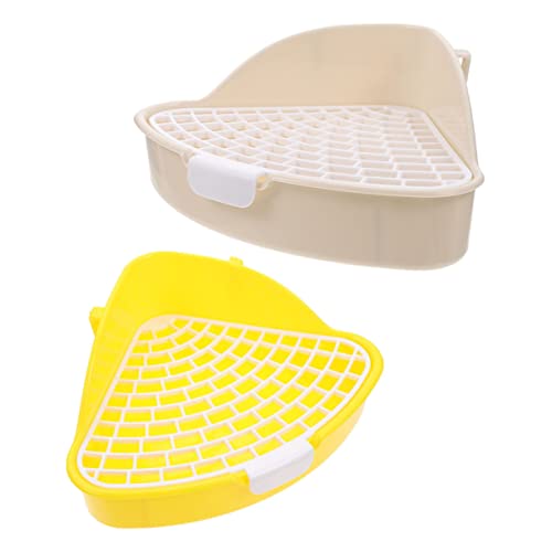 HAPINARY 2stücke Haustier Toilette Für Hamster Kaninchen Und Meerschweinchen Praktische Toilette Mit Abnehmbaren Gittern Einfach Zu Reinigen Und Tragbar Für Haustierhalter HAPINARY 2stücke Haustier Toilette Für Hamster Kaninchen Und Meerschweinchen Praktische Toilette Mit Abnehmbaren Gittern Einfach Zu Reinigen Und Tragbar Für Haustierhalter von HAPINARY
