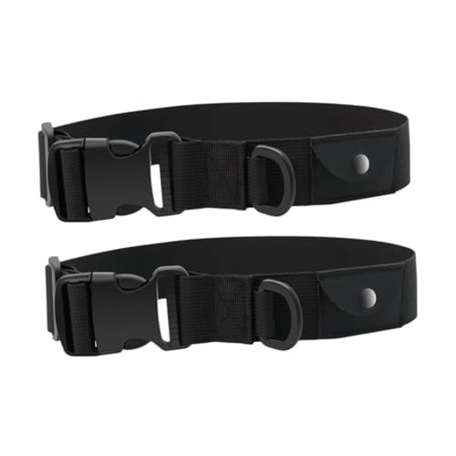HAPINARY Schützendes Hundehalsband 2er-Pack Nylon Haustierbedarf Bequeme Passform Schwarz von HAPINARY