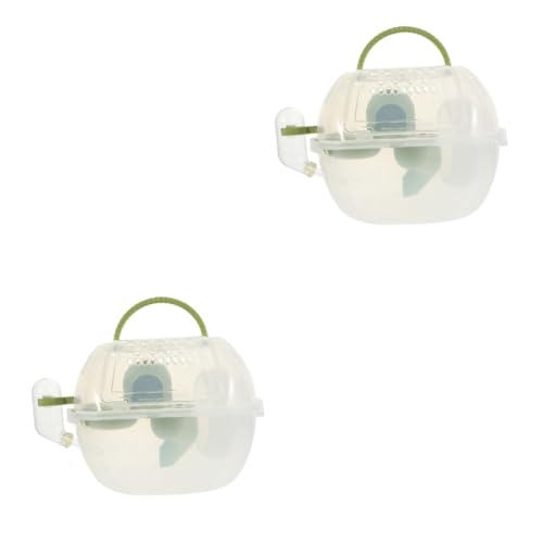 HAPINARY 2 Stücke Outdoor Hamster Käfig Tragbare Träger Fall Leicht Zu Reinigen Für Reisen Tiere von HAPINARY