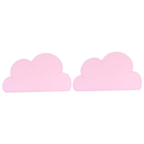 HAPINARY 2stücke Creative Cloud Hundenapf Unterlage Aus Lebensmittelechtem Silikon Und rutschfest Für Haustiere Geeignet Süßem Wolken-Design Leichte Rosa Farbe HAPINARY 2stücke Creative Cloud Hundenapf Unterlage Aus Lebensmittelechtem Silikon Und rutschfest Für Haustiere Geeignet Süßem Wolken-Design Leichte Rosa Farbe von HAPINARY
