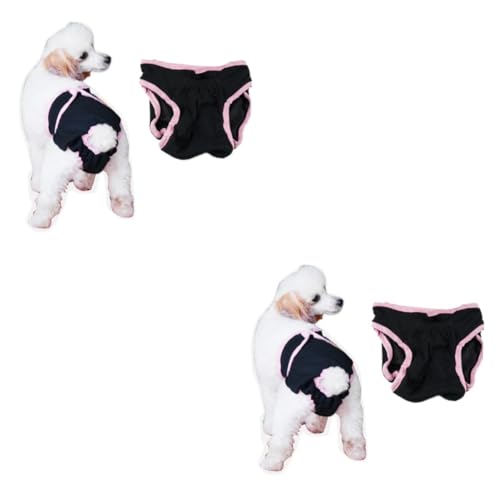 HAPINARY 2 Stücke Hund Physiologische Hosen Männlichen Hund Windel Hose Unterwäsche Für Weibliche Hunde Atmungsaktive Material Schwarz HAPINARY 2 Stücke Hund Physiologische Hosen Männlichen Hund Windel Hose Unterwäsche Für Weibliche Hunde Atmungsaktive Material Schwarz von HAPINARY