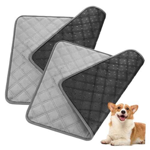 HAPINARY Waschbare Hundekissen Wiederverwendbare PIPI-Pads Für Welpen Saugfähige Hygieneunterlage Für Haustiere rutschfeste Unterlage Für Böden Und Möbel von HAPINARY