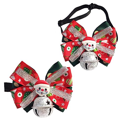 HAPINARY Elegantes Haustier- Mit Schleife Und Glocke Weihnachts- Für Hunde Und Haustierschmuck von HAPINARY