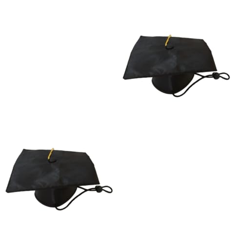 HAPINARY 2St Welpen-Arzt-Hut tiermütze pet Supplies Dog Accessories Katzenhut Abschlusskappen für Hunde Graduierung Hundebandana katzenspielzeug Abschlusskappe für Hunde hundezubehör Black HAPINARY 2St Welpen-Arzt-Hut tiermütze pet Supplies Dog Accessories Katzenhut Abschlusskappen für Hunde Graduierung Hundebandana katzenspielzeug Abschlusskappe für Hunde hundezubehör Black von HAPINARY