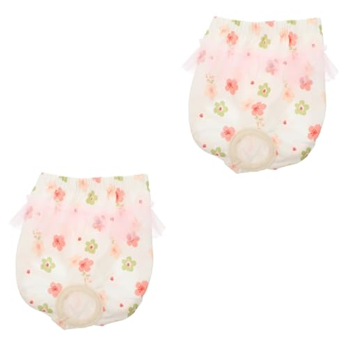 HAPINARY 2 Stücke Wärme-beständig Weibliche Hund Windel Hose Welpen Pee Pads Bauch Band Hund Zeitraum Hose von HAPINARY