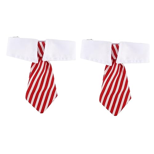 HAPINARY 2 Stück Verstellbare Haustier-halskrawatte Für Hunde Katzen Welpen Krawatte Mit Streifen Für Hochzeits- Und Party-Accessoires Bequemes Material Größe L von HAPINARY