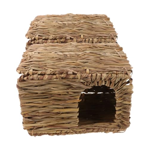 HAPINARY 2Stücke Faltbares Meerschweinchen Versteck aus Gras für Kleine Haustiere Wie und Chinchilla Platzsparendes Design Robust und Gemütlich für Sicheres Ausruhen HAPINARY 2Stücke Faltbares Meerschweinchen Versteck aus Gras für Kleine Haustiere Wie und Chinchilla Platzsparendes Design Robust und Gemütlich für Sicheres Ausruhen von HAPINARY